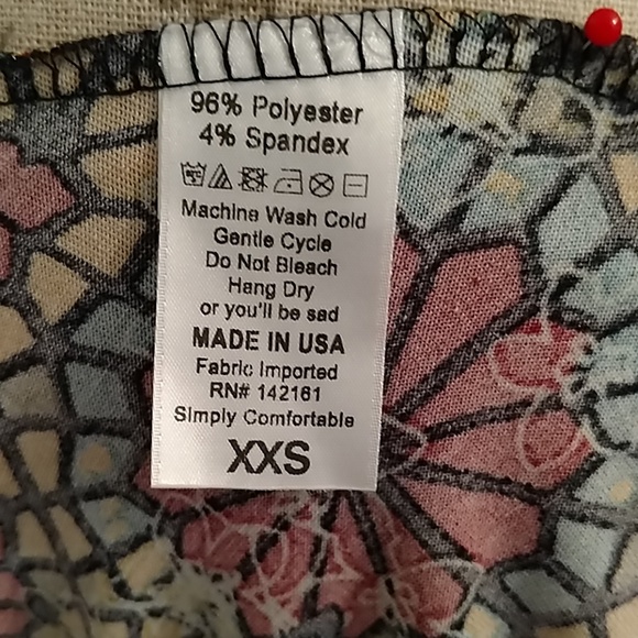 🎀NWOT Lularoe print top Sz XXS 🎁 - Picture 6 of 7